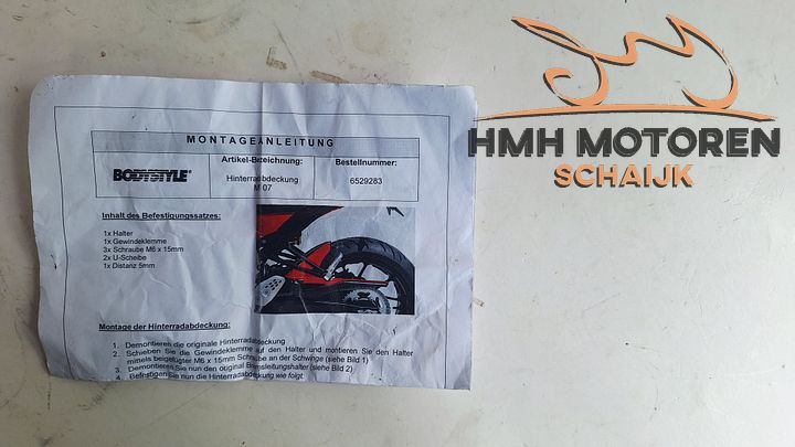 Bodystyle Hugger Spatbord Yamaha MT-07 Racing bleu blauw – Foto 7