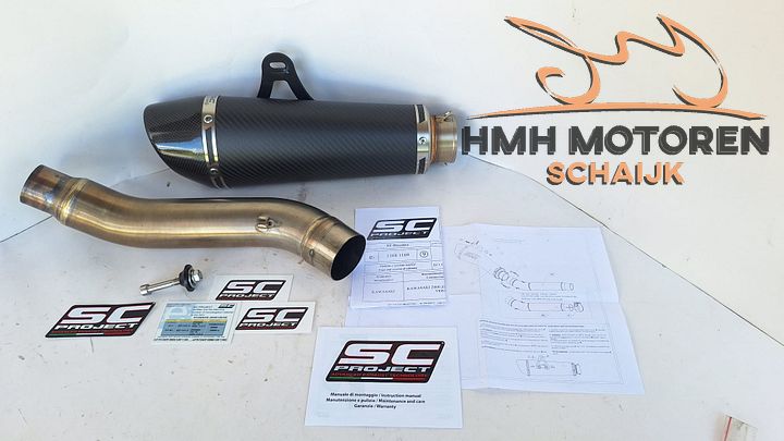 Kawasaki Z800 Z750 R SC-Project Carbon Uitlaat Slip on