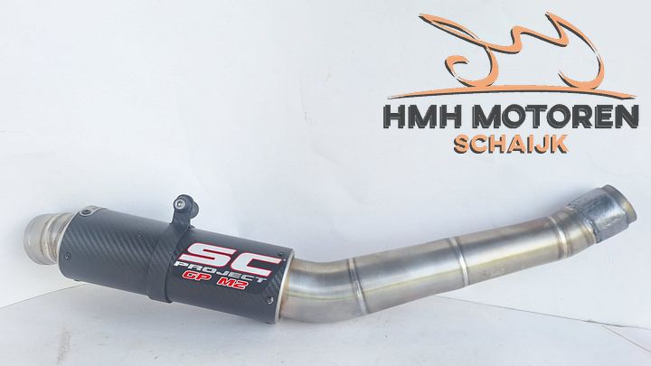 Kawasaki Z750 SC Project GP M2 Carbon uitlaat demper