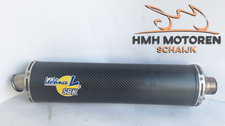 LeoVince SBK Carbon Uitlaat Demper Sportuitlaat Slip On 50mm