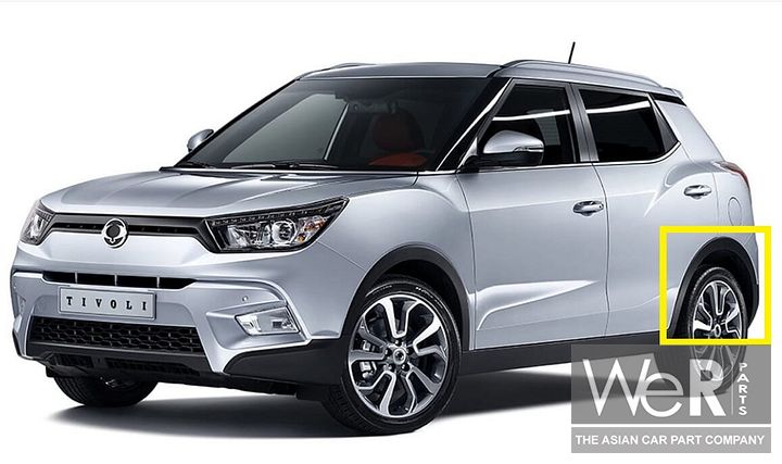 Wielrand linksachter SsangYong Tivoli of XLV 2015 - 2019. 7953035000, 79530-35000