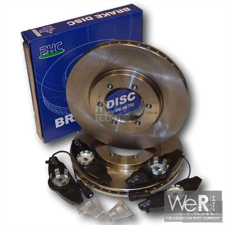 Remschijven Set PBR voorzijde SsangYong 1994-2006  4144106210, 41441-06210, 4144106211, 41441-06211, 4813005100, 48130-05100, 4813005110, 48130-05110