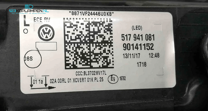 VW Volkswagen Golf Sportsvan Full Led koplamp links – Foto 9