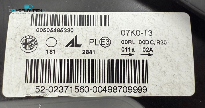Alfa Romeo Giulietta Xenon LED Carbon koplamp koplampen links rechts  – Foto 14
