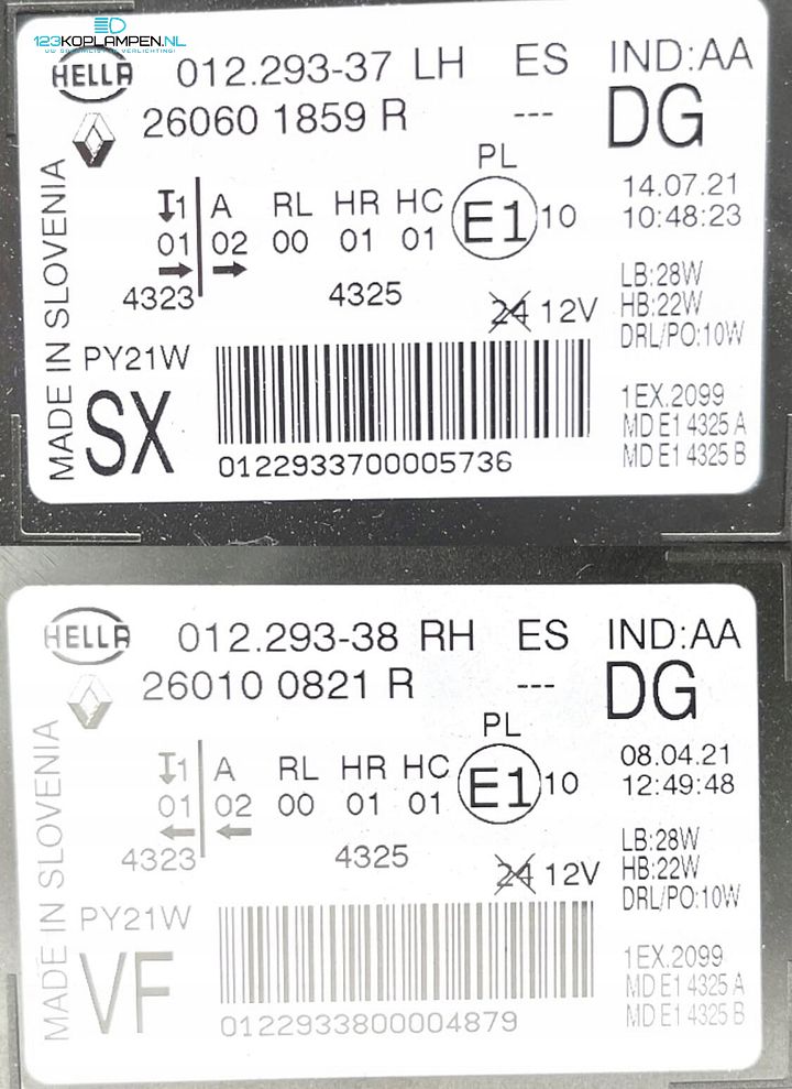 Renault Scenic Full Led Koplamp rechts links  – Foto 7