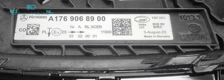 Mercedes W176 A Klasse Facelift Full Led koplamp links – Foto 9