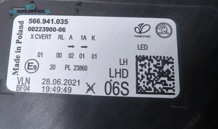 Skoda Kodiaq Facelift Full Led koplamp links rechts  – Foto 12