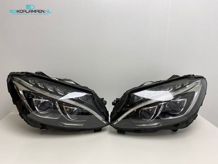 Mercedes W205 C Klasse Full Led ILS koplamp links rechts compleet – Foto 2