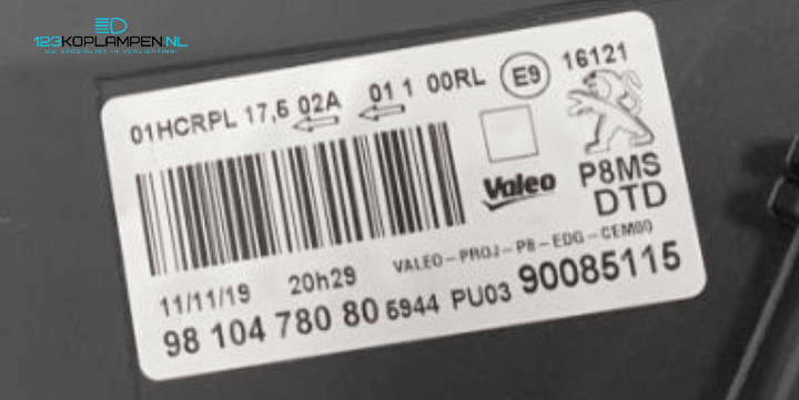 Peugeot 3008 5008 II H7 Led koplamp links – Foto 10
