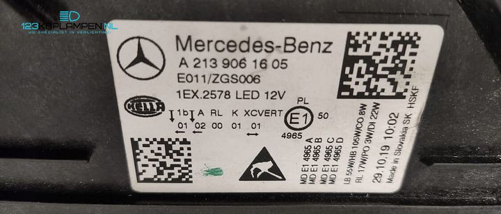 Mercedes E Klasse W213 Facelift Mulitibeam Led koplamp links rechts  – Foto 12