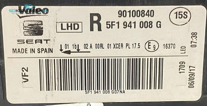 Seat Leon 5F Full LED Facelift koplamp links rechts – Foto 16