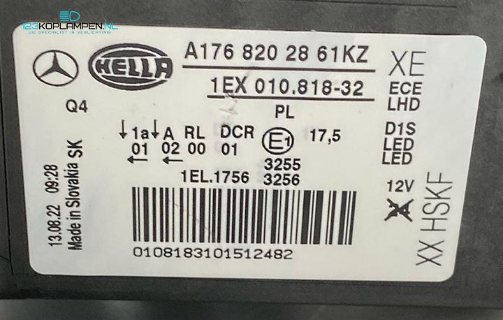Mercedes A Klasse W176 Bi-Xenon koplamp rechts – Foto 8