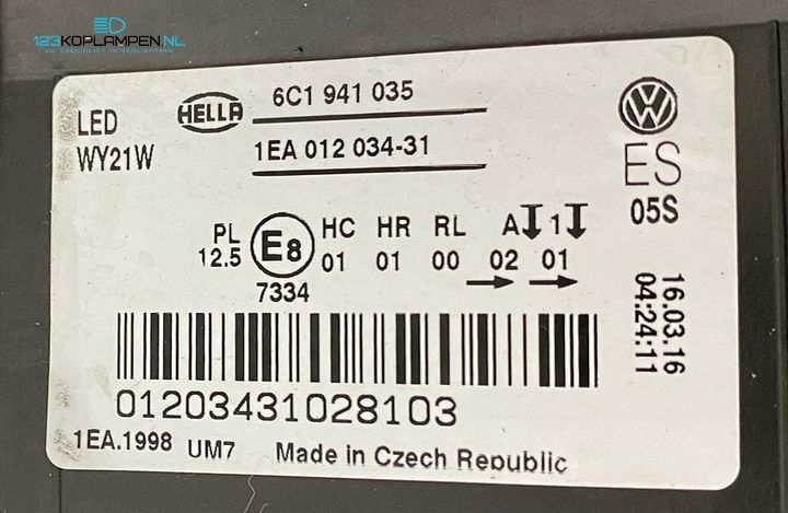 VW Volkswagen Polo 6R / 6C Facelift koplamp links – Foto 9