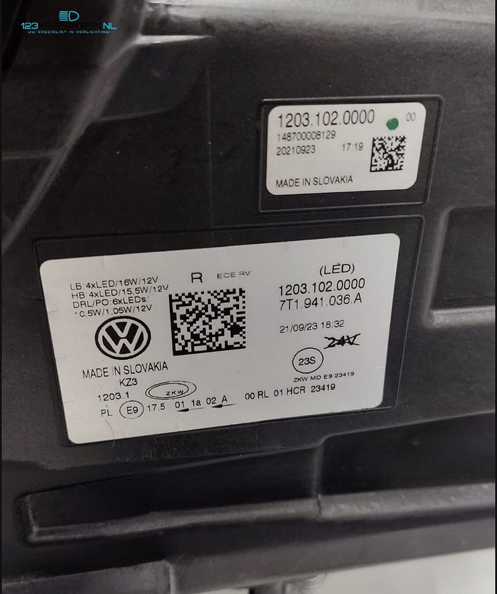 VW Volkswagen Transporter T7 Full Led Koplamp links rechts 7T1941035 / 7T1941036 – Foto 7