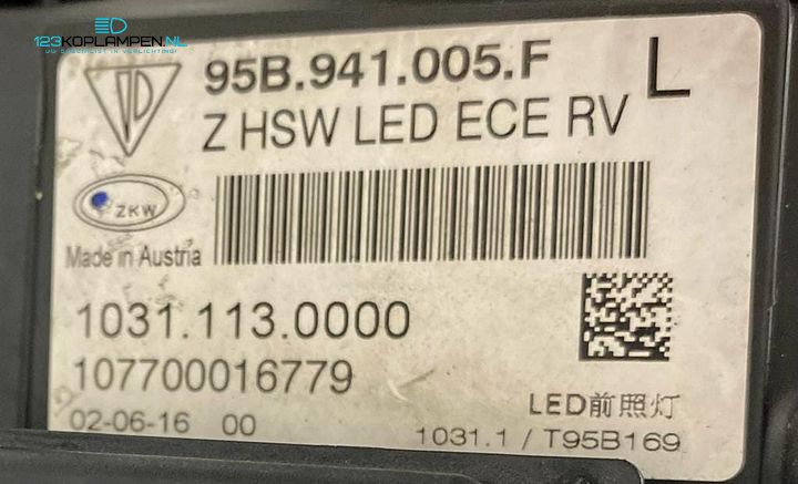 Porsche Macan 95B Full LED koplamp links – Foto 9