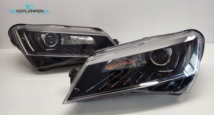 Skoda Superb 3 3V1 Xenon Led Koplamp links rechts