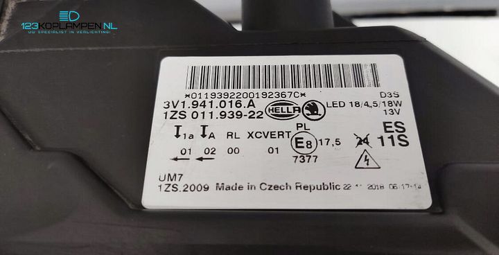 Skoda Superb 3 3V1 Xenon Led Koplamp links rechts – Foto 3