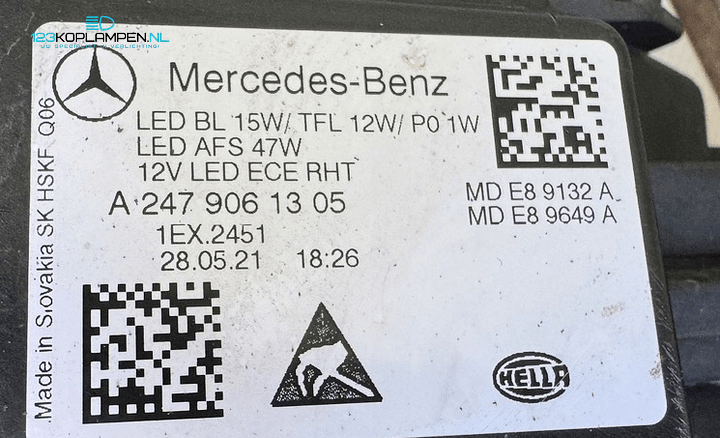 Mercedes B Klasse W247 Performance Led koplamp links – Foto 7