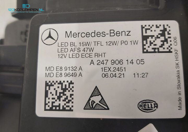 Mercedes B Klasse W247 Performence Led koplamp rechts – Foto 6