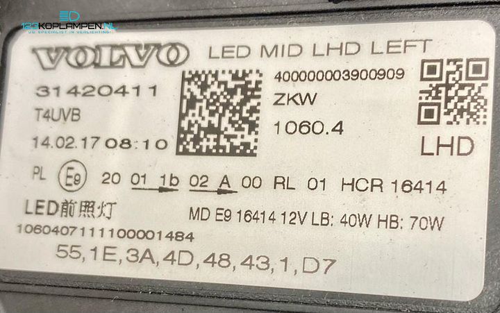 Volvo XC60 II Full LED koplamp links – Foto 7