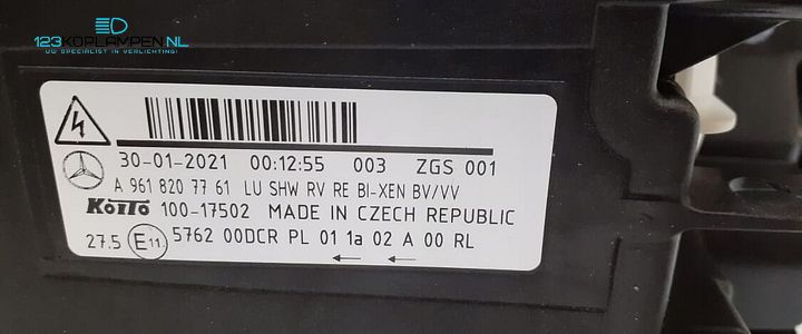 Mercedes Actros MP4 MP5 Xenon Led Koplamp links rechts  – Foto 10