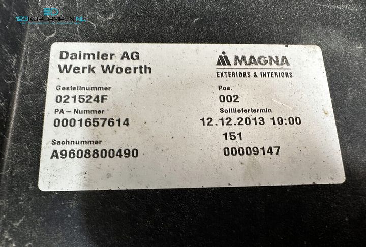 Mercedes Actros MP4 Voorbumper bumperhoek koplamp mistlamp – Foto 8