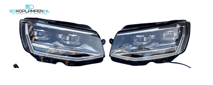 VW Volkswagen T6 7E1 Full Led koplamp + adapter / omvormkabel / plug and play! links rechts