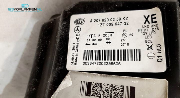 Mercedes E Klasse W207 Bi Xenon Koplamp links rechts – Foto 12