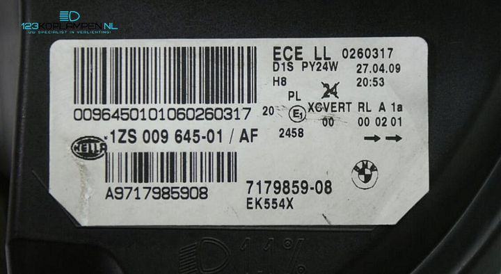 BMW X6 E71 Bi Xenon koplamp links  – Foto 8