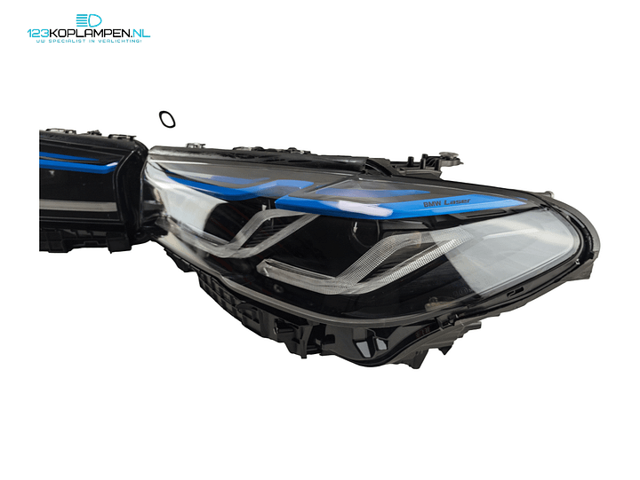BMW 5 Serie G30 G31 adaptive led Laser facelift look shadow black koplamp links rechts  – Foto 5