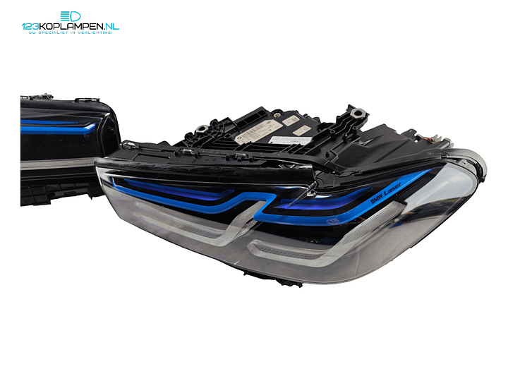 BMW 5 Serie G30 G31 adaptive led Laser facelift look shadow black koplamp links rechts  – Foto 6