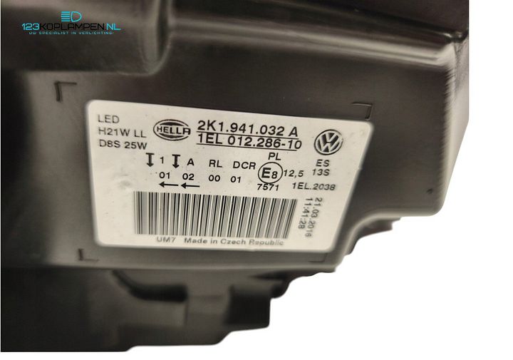 Volkswagen Caddy 2K facelift Bi-Xenon LED koplamp koplampen  – Foto 8