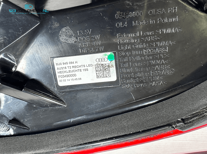 Audi Q3 8U facelift achterlichten achterlicht  – Foto 8