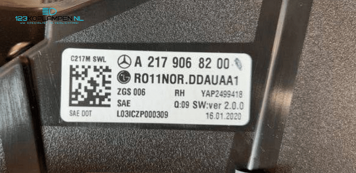 Mercedes S Klasse coupe W217 facelift achterlichten achterlicht  – Foto 7