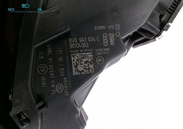 Audi A3 S3 RS3 8V Facelift Full LED Koplamp Rechts 8V0941034C Compleet met Modules – Foto 7