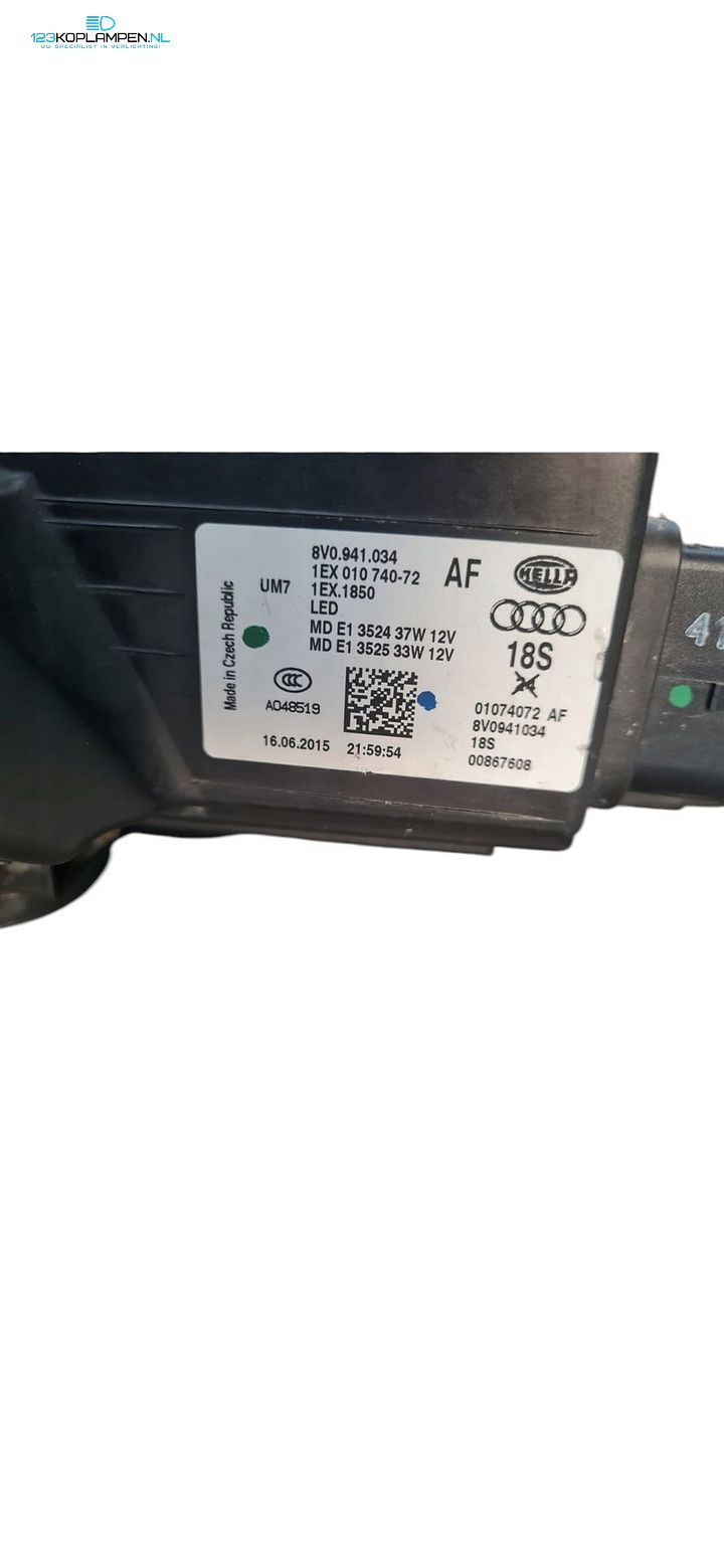 Audi A3 S3 RS3 E-Tron 8V Full LED Koplamp Rechts 8V0941034 – Foto 6
