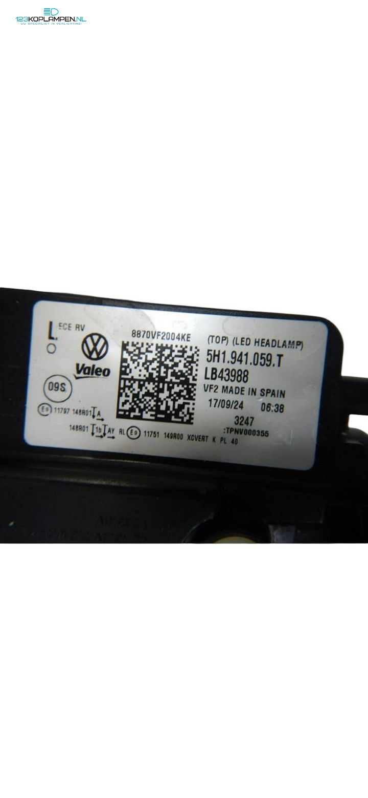 Volkswagen Golf 8 Facelift R Full LED IQ.Light Black Koplampen Set 5H1941059T / 5H1941060T – Compleet met modules – Foto 8
