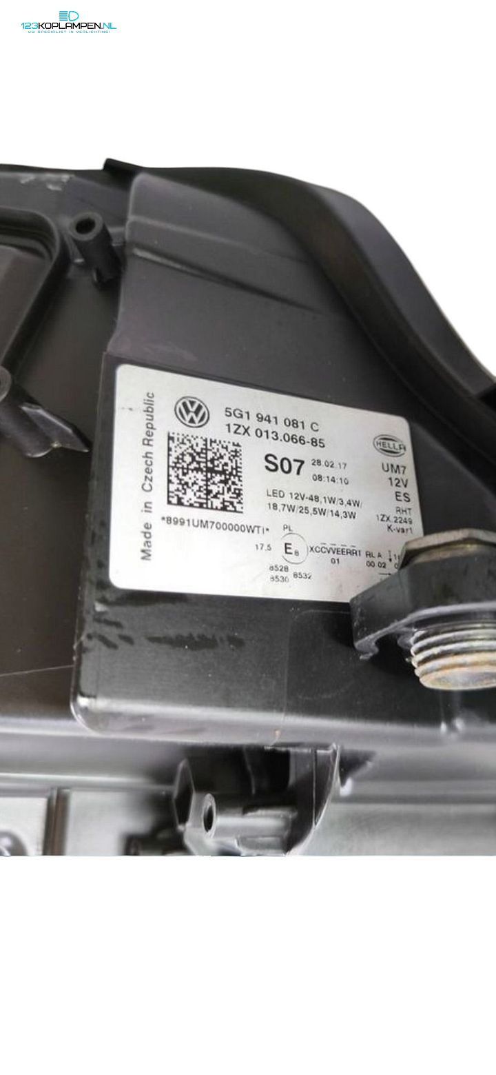 Volkswagen Golf 7 Facelift R Full LED Black Koplamp Links 5G1941081C – Foto 4