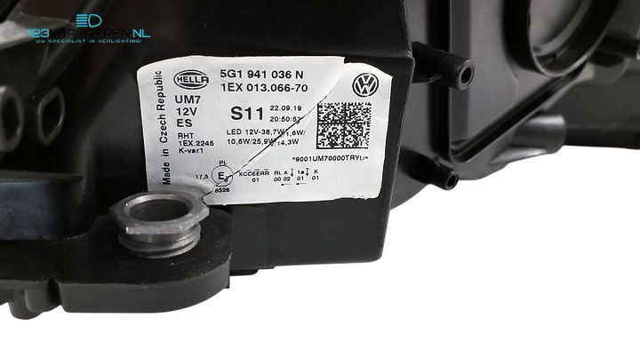 Volkswagen Golf 7 Facelift GTE Shadow Full LED Koplampen Set 5G1941035N / 5G1941036N – Foto 7