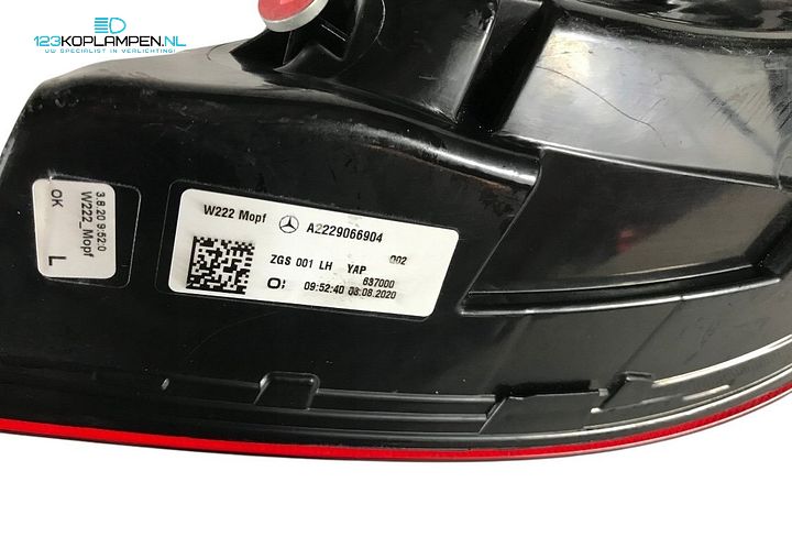 Mercedes S-Klasse W222 Facelift achterlicht links LED – Foto 5