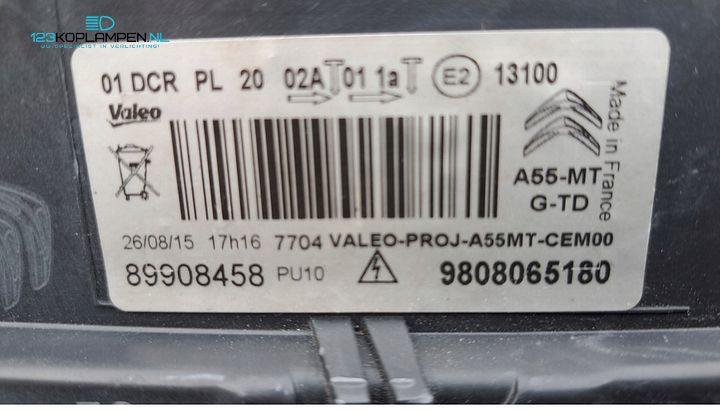 Citroën DS3 Bi-Xenon LED koplamp links – 9808065180 – Foto 6