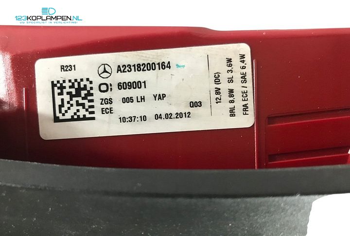 Mercedes SL W231 achterlicht links LED  – Foto 5