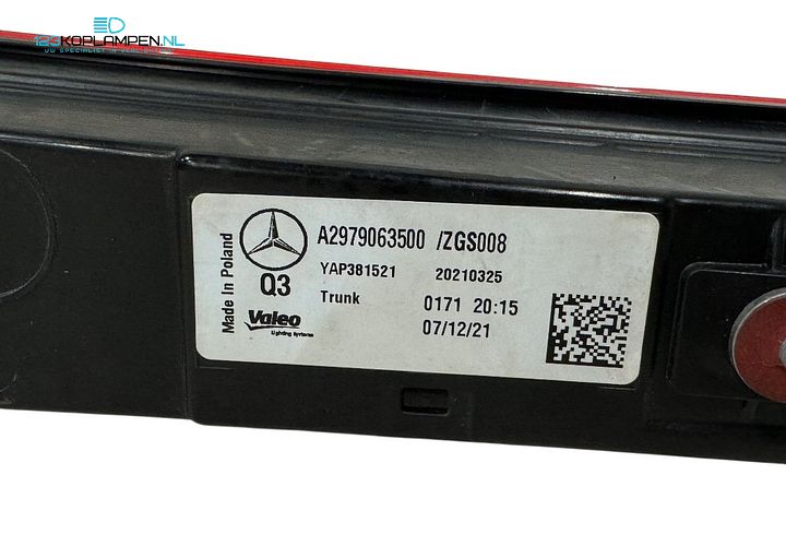 Mercedes EQS W296 X296 achterlicht midden LED – Foto 5