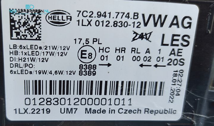 VW Crafter 2 / MAN TGE koplamp links rechts LED – Foto 5