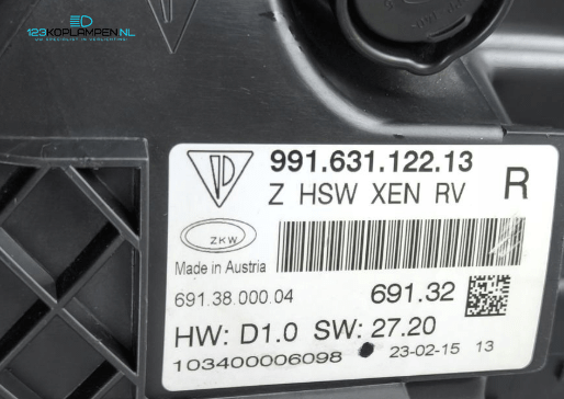 Porsche 991 Xenon koplamp koplampen links rechts – Foto 10