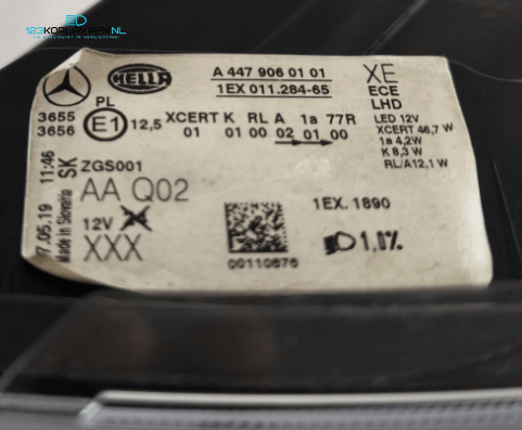 Mercedes Vito W447 V Klasse Facelift Full LED koplamp koplampen  – Foto 9