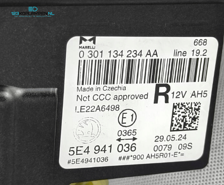 Skoda Octavia 5E facelift Full LED koplamp koplampen  – Foto 8