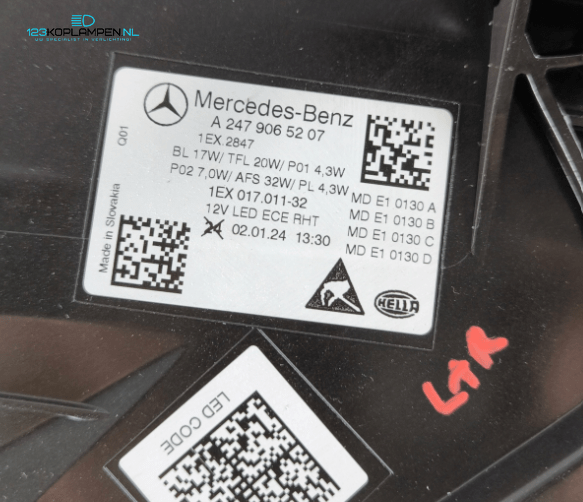 Mercedes B Klasse W247 Facelift Multibeam koplamp links – Foto 8
