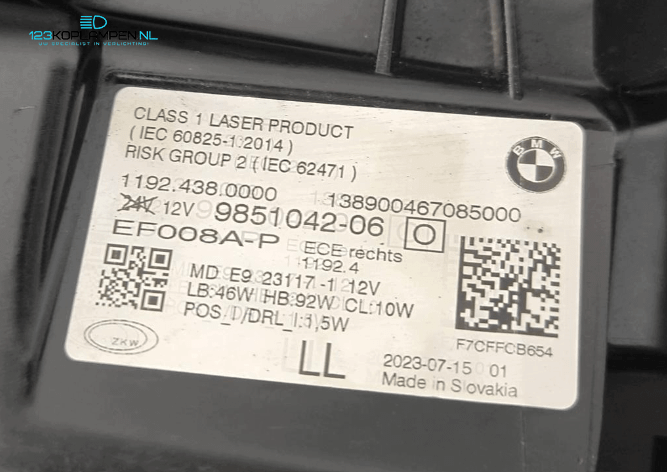 BMW G22 G23 G26 G80 G82 Laser koplamp rechts  – Foto 8