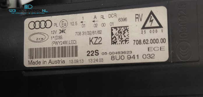 Audi Q3 8U Bi Xenon koplamp koplampen links rechts  – Foto 7